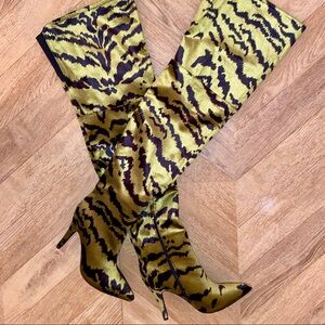 Over the Knee Jane Green Tiger Boots